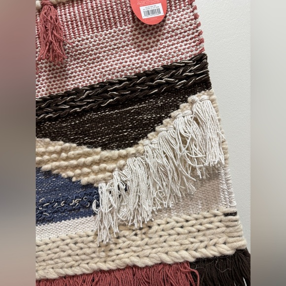 Opalhouse x Target wool woven tapestry wall decor hanging boho eclectic fringe - Picture 4 of 9